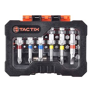 Tactix 29-Piece Color Code Detail Screwdriver Bit Set Multicolor